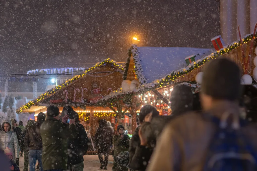 the Christmas market